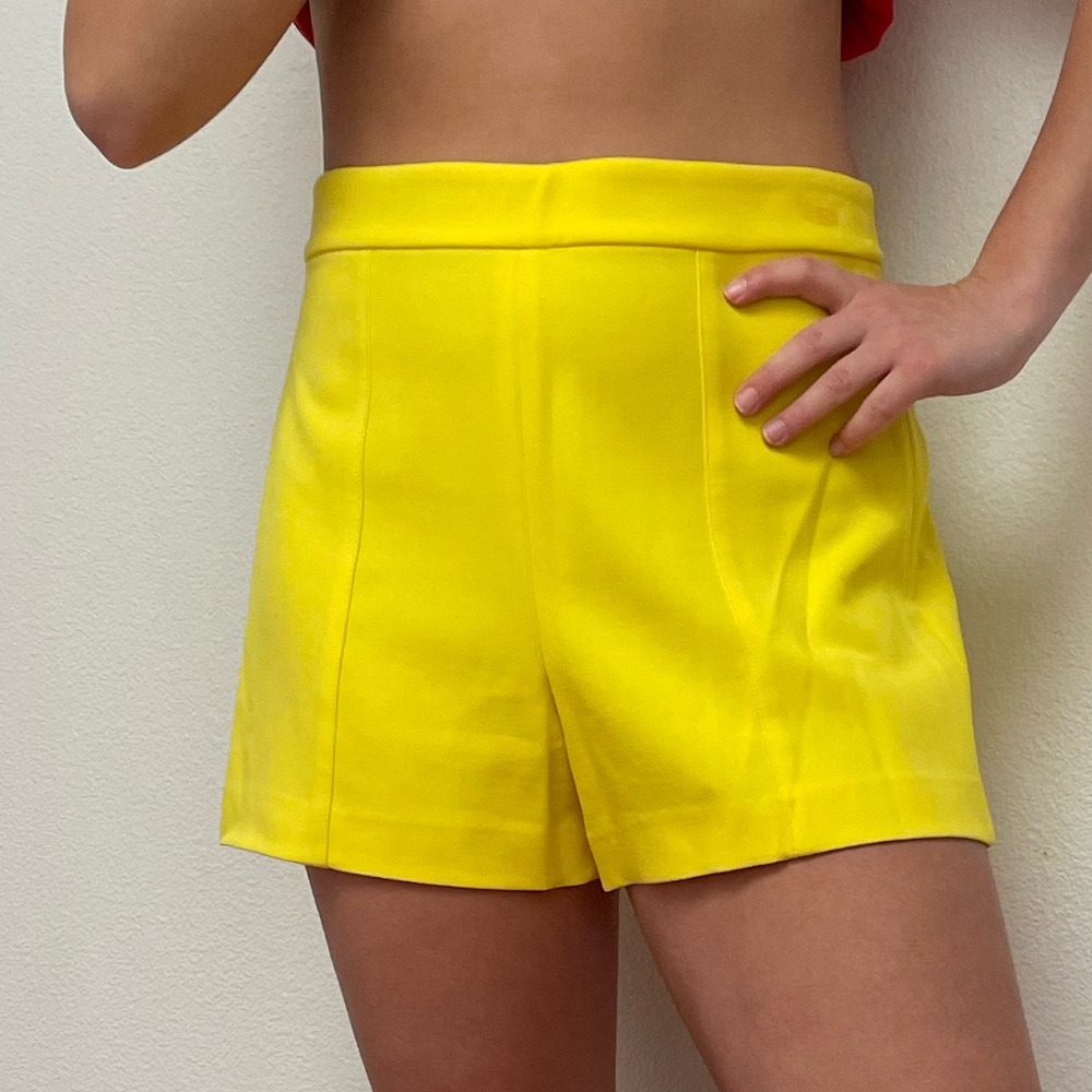 Yellow Alice and Olivia shorts